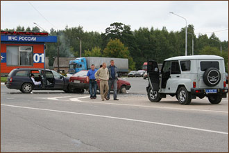 Другая авария на том же самом месте через неделю